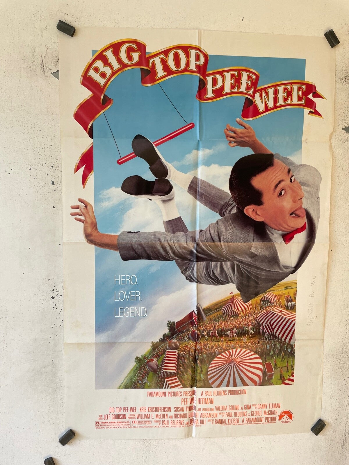 BIG TOP PEE WEE (70X100) ORIGINAL MOVIE POSTER