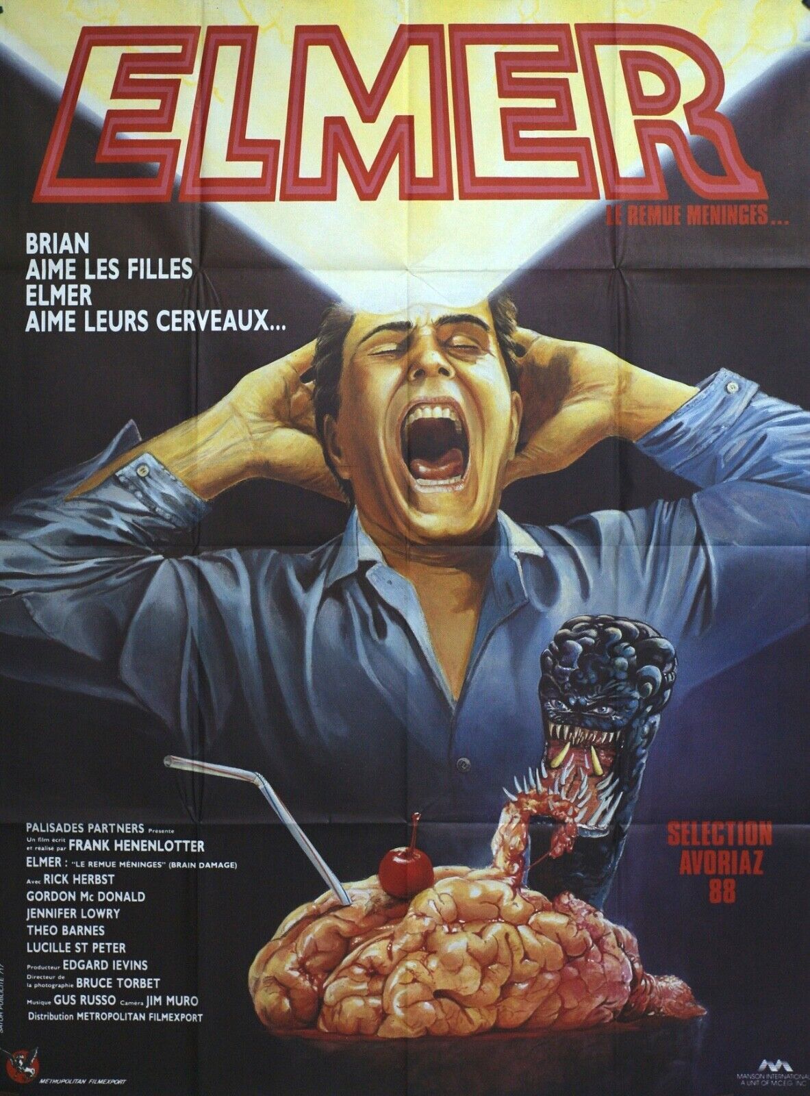 ELMER MOVIE POSTER ORIGINAL 120x160 RICK HERBST