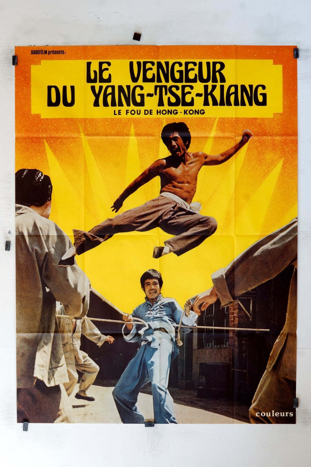 LE VENGEUR DU YANG-TSE-KIANG (Bruce Takes Dragon) MOVIE POSTER ORIGINAL, 120X160