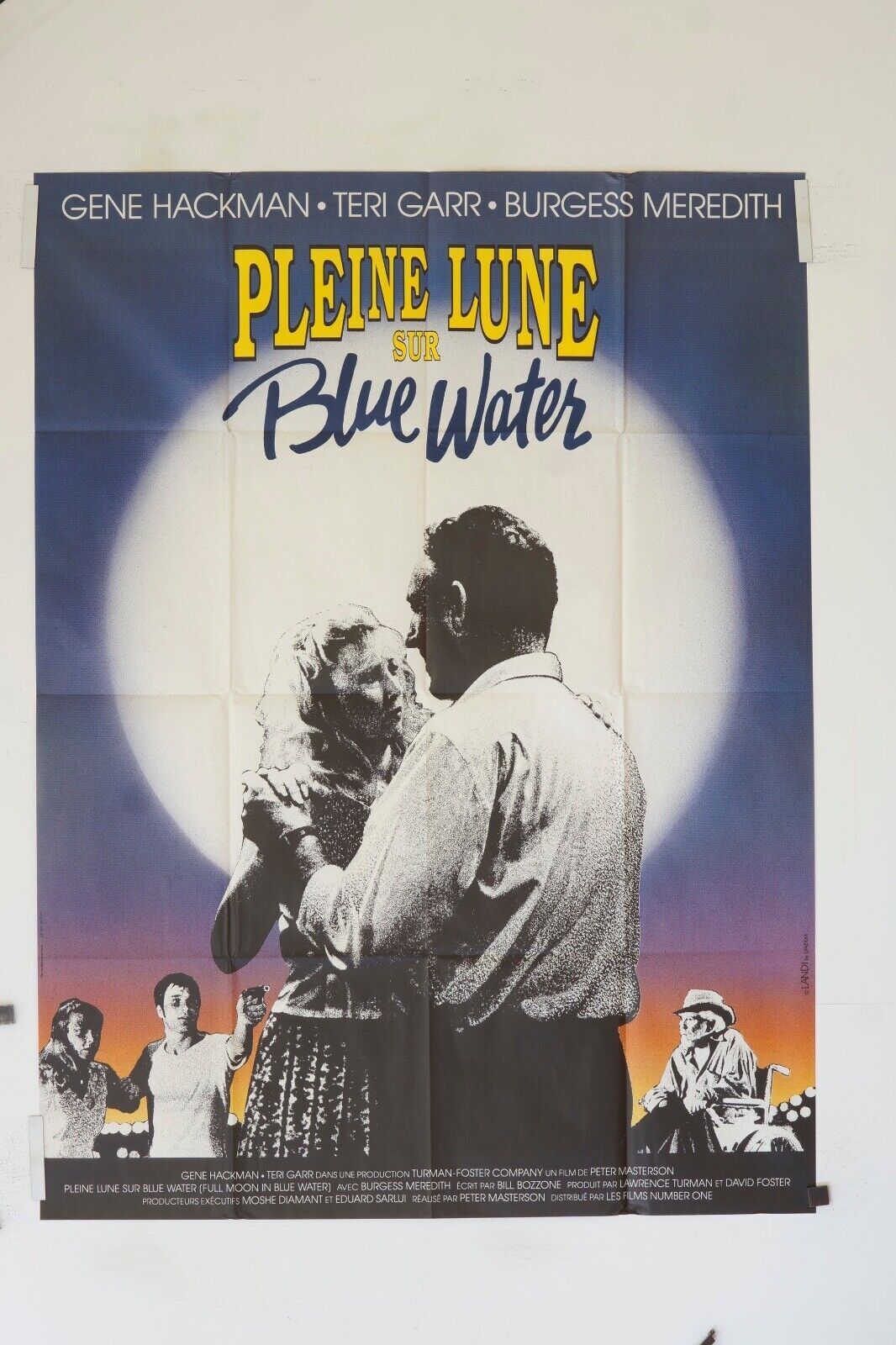 PLEINE LUNE SUR BLUE WATER ORIGINAL MOVIE POSTER 120x160 GENE HACKMAN