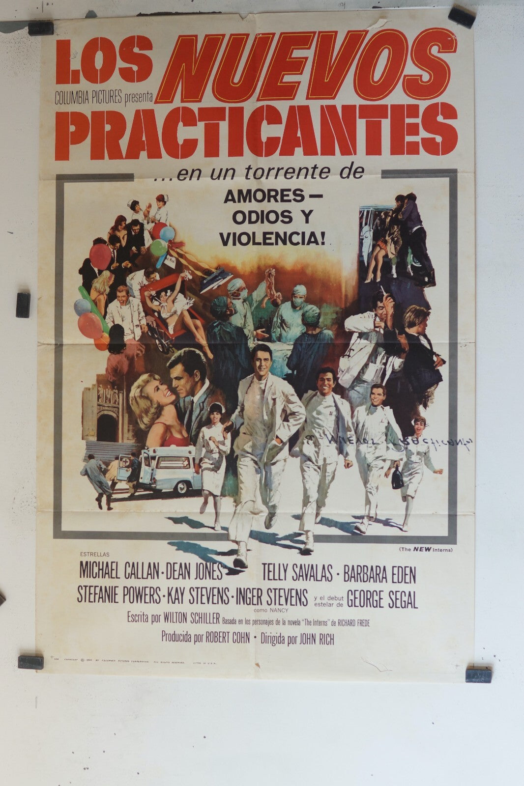 LOS NUEVOS LOS NUEVOS PRATICANTES (70X100) ORIGINAL MOVIE POSTER MICHAEL CALLAN