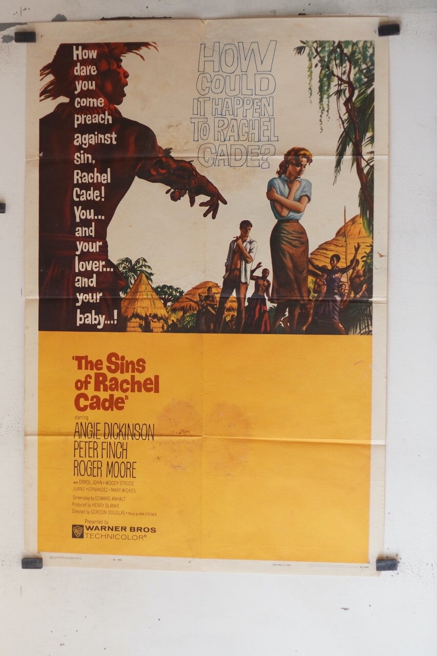 THE SINS OF RACHEL CADE (1961) (70X100) ORIGINAL MOVIE POSTER ANGIE DICKINSON