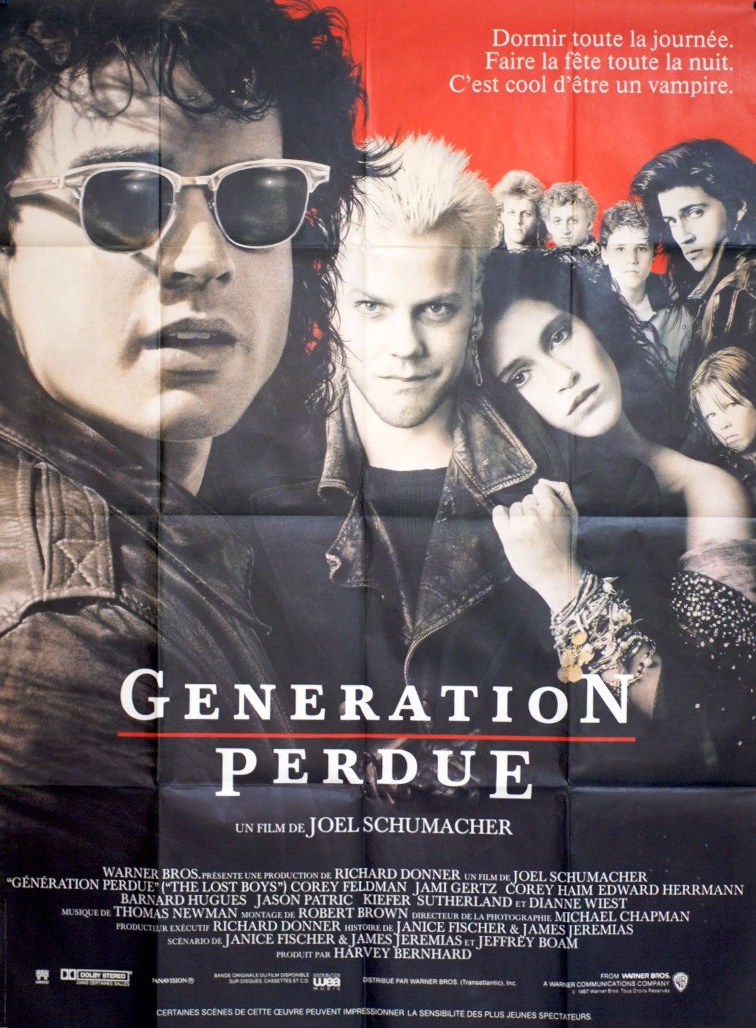 GÉNÉRATION PERDUE JOEL SCHUMACHER MOVIE POSTER ORIGINAL (120X160)