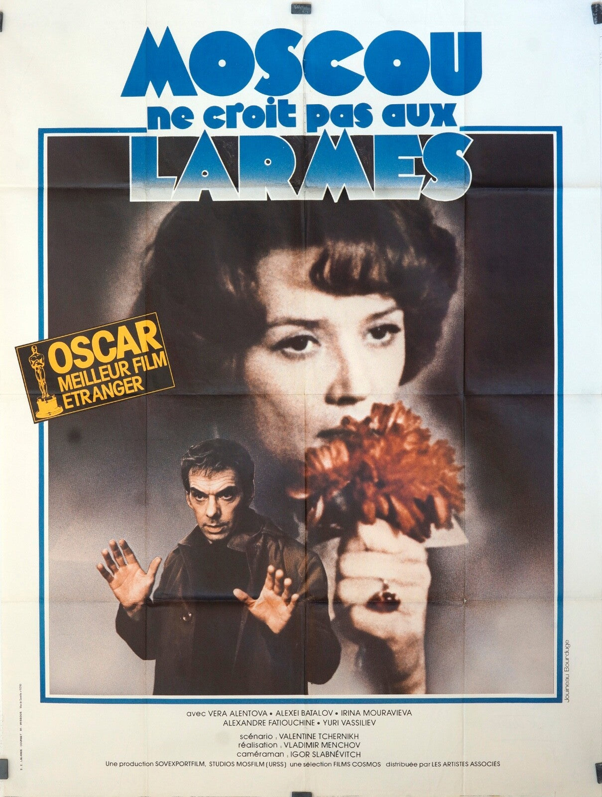 MOSCOU NE CROIT PAS AUX LARMES VERA ALENTOVA MOVIE POSTER ORIGINAL 120x160
