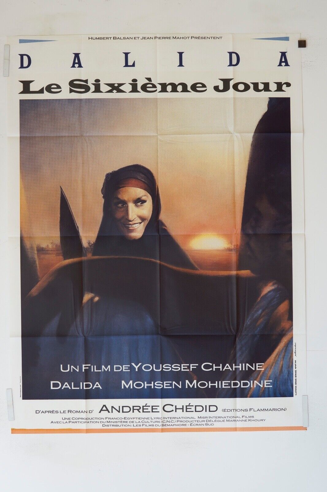 LE SIXIÈME JOUR (DALIDA) MOVIE POSTER  ORIGINAL (120X160) ANDRÉ CHÉDID