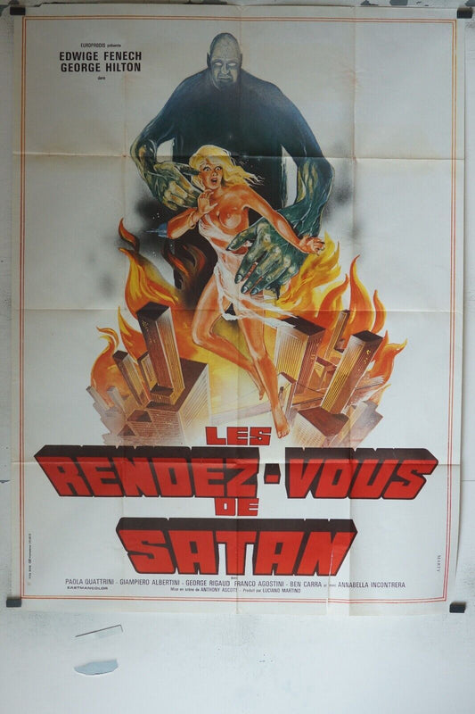 LES RENDEZ-VOUS DE SATAN MOVIE POSTER ORIGINAL (120x160) EDWIGE FENECH