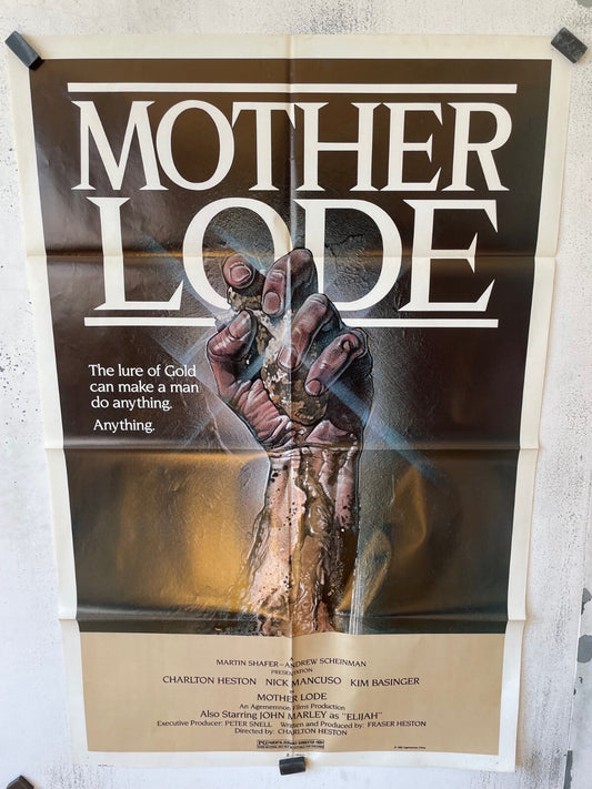 MOTHER LODE (70X100), 1960 ORIGINAL MOVIE CHARLTON HESTON – NICK MANCUSO