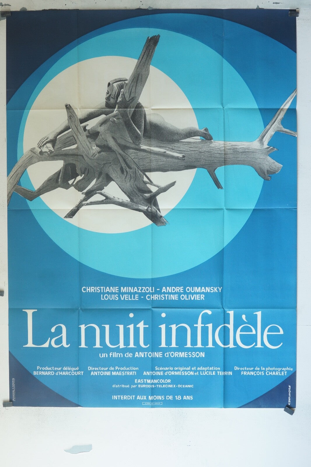 LA NUIT INFIDÈLE, MOVIE POSTER EROTIC MOVIE POSTER ORIGINAL (120X160) CHRISTIAN