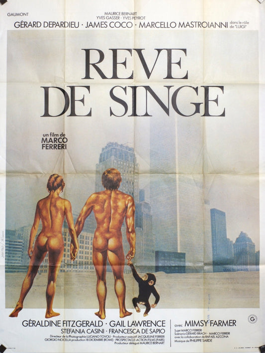 RÊVE DE SINGE GERARD DEPARDIEU MOVIE POSTER ORIGINAL 120x160