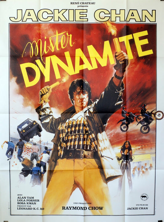 MISTER DYNAMITE MOVIE POSTER ORIGINAL 120x160 JACKIE CHAN