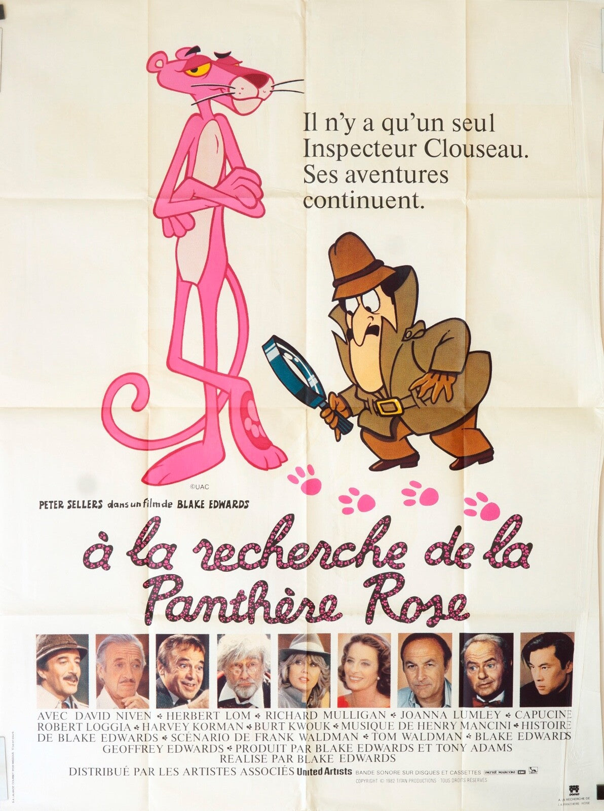 A LA RECHERCHE DE LA PANTHÈRE ROSE MOVIE POSTER ORIGINAL 120x160