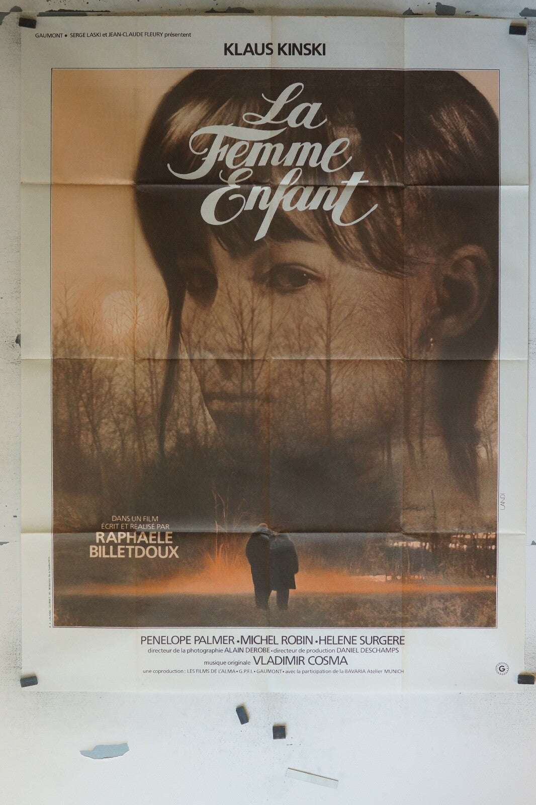 LA FEMME ENFANT MOVIE POSTER ORIGINAL 120x160 RAPHAEKE BILLETDOUX