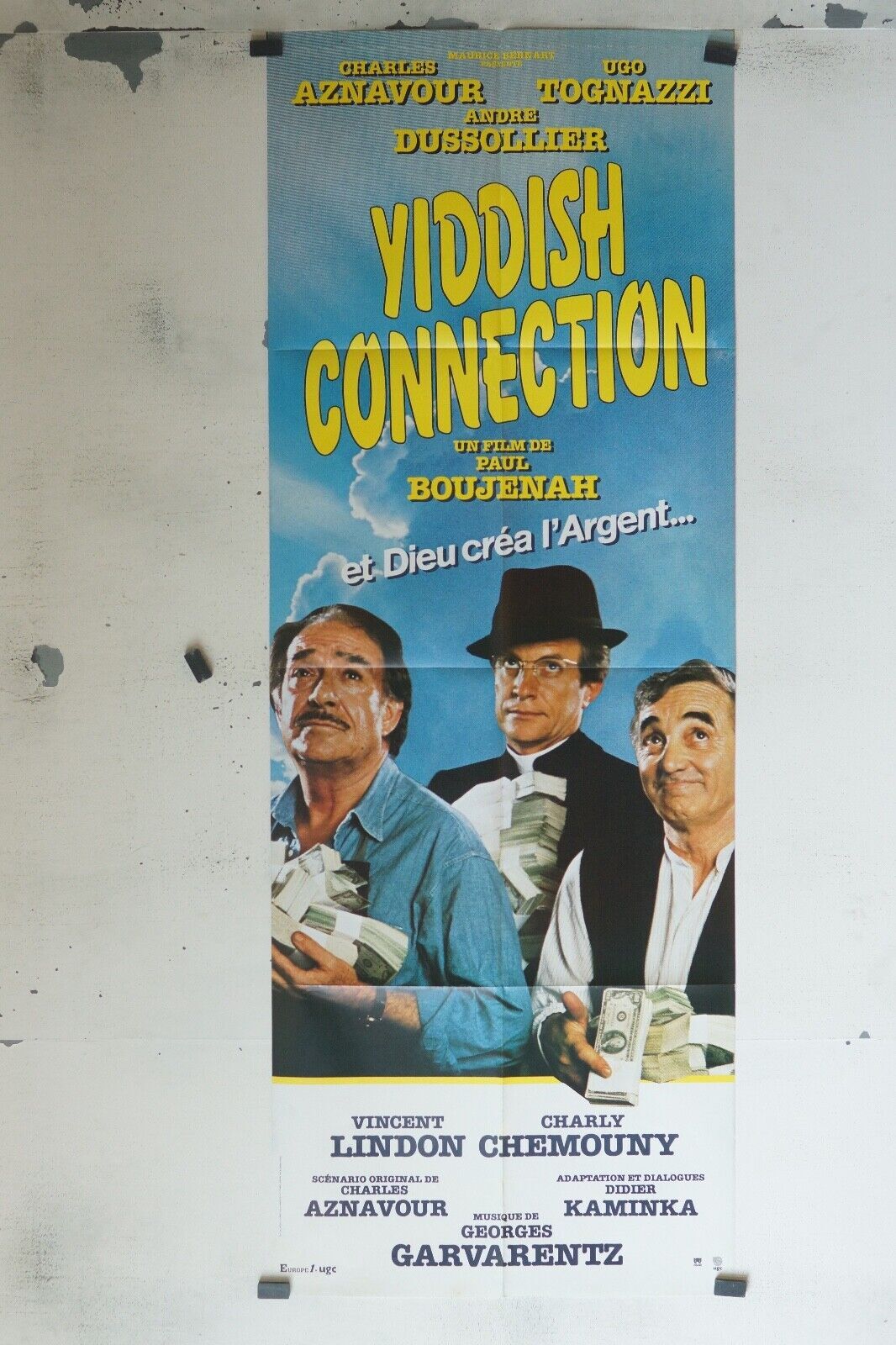 YIDDISH CONNECTION POSTER ORIGINAL 60x160 CHARLES AZNAVOUR