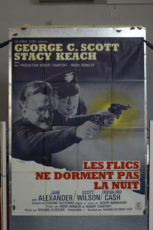 LES FLICS NE DORMENT PAS LA NUIT POSTER ORIGINAL 120x160 GEORGE C.SCOTT