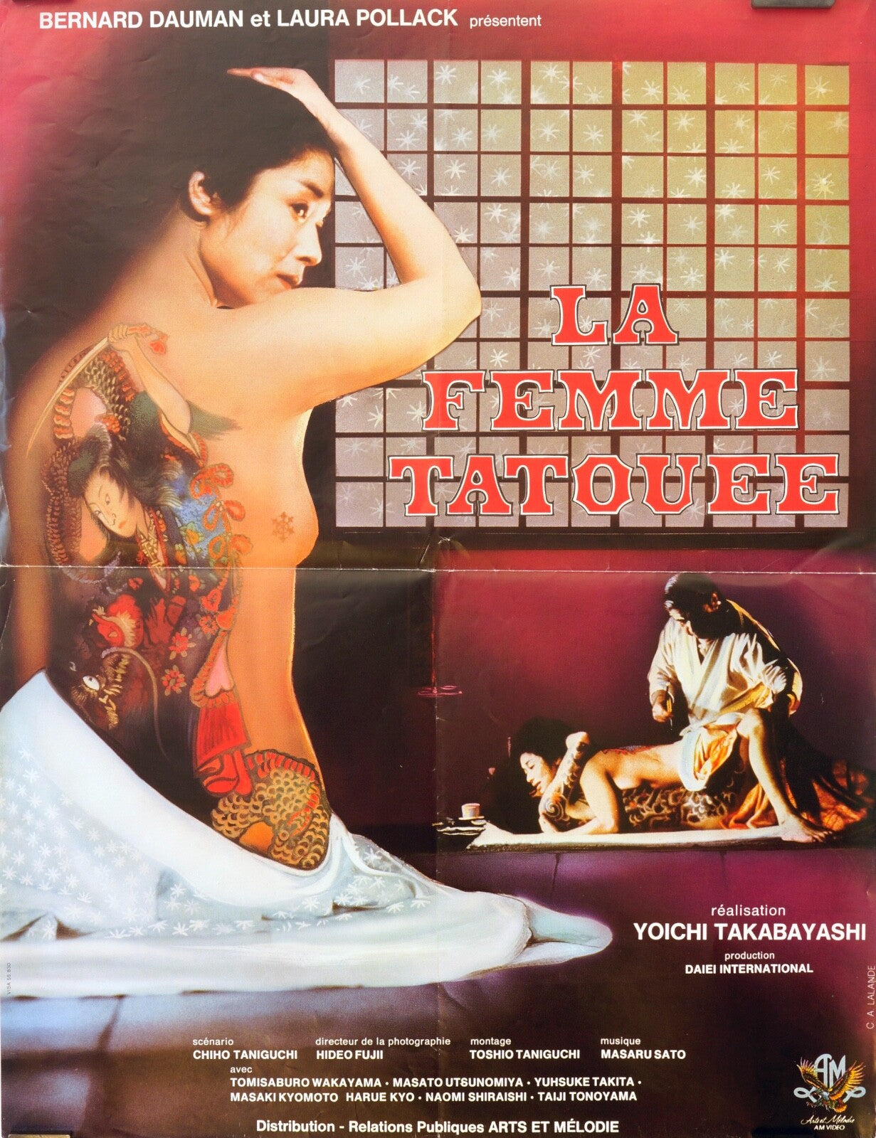 FEMME TATOUEE (LA) (French Version) ORIGINAL 40x60 