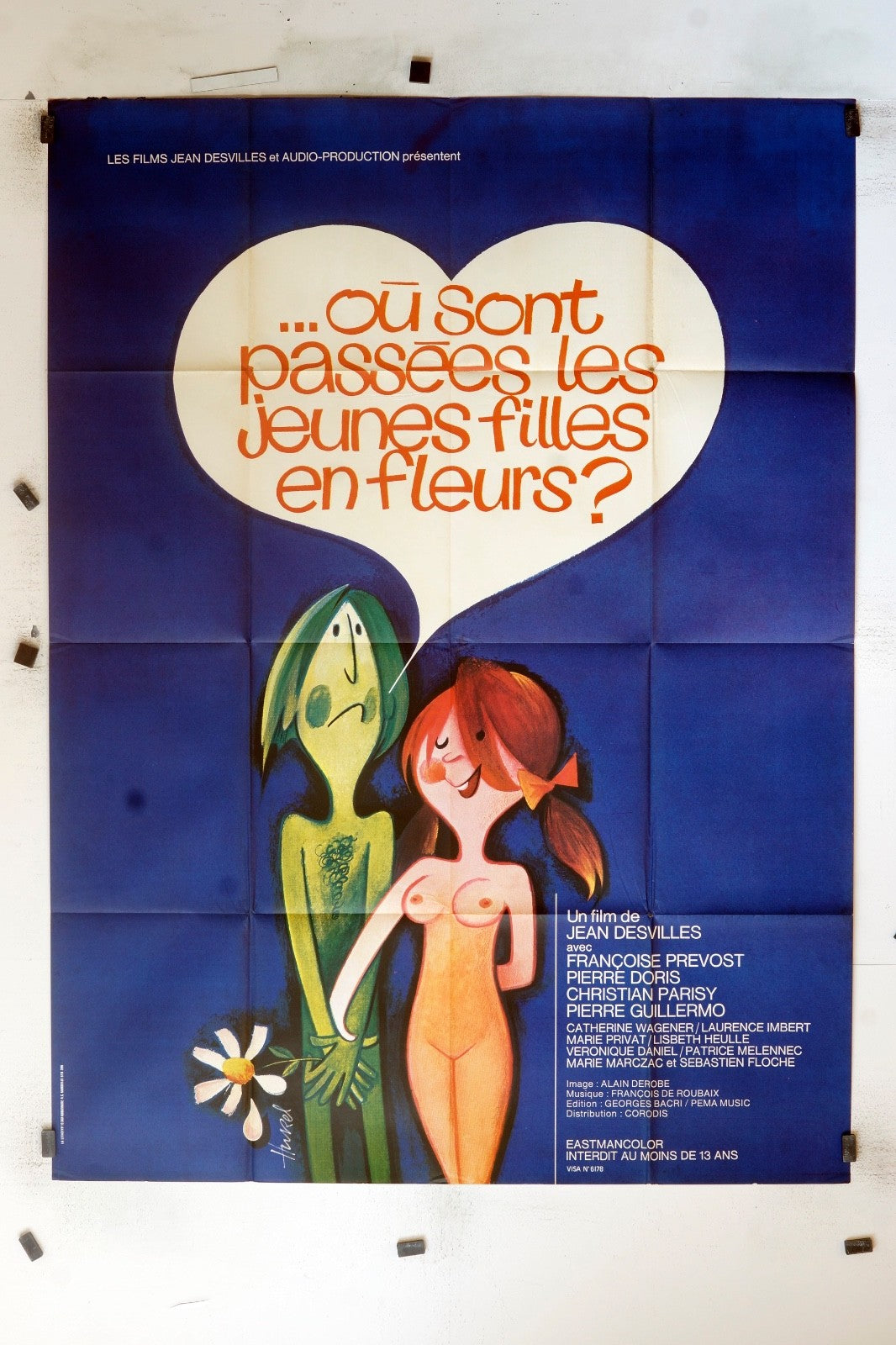OÙ SONT PASSÉES LES JEUNES FILLES EN FLEURS ? MOVIE POSTER ORIGINAL (120x160)
