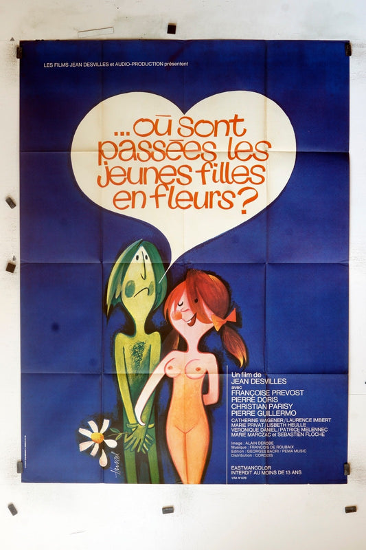 OÙ SONT PASSÉES LES JEUNES FILLES EN FLEURS ? MOVIE POSTER ORIGINAL (120x160)
