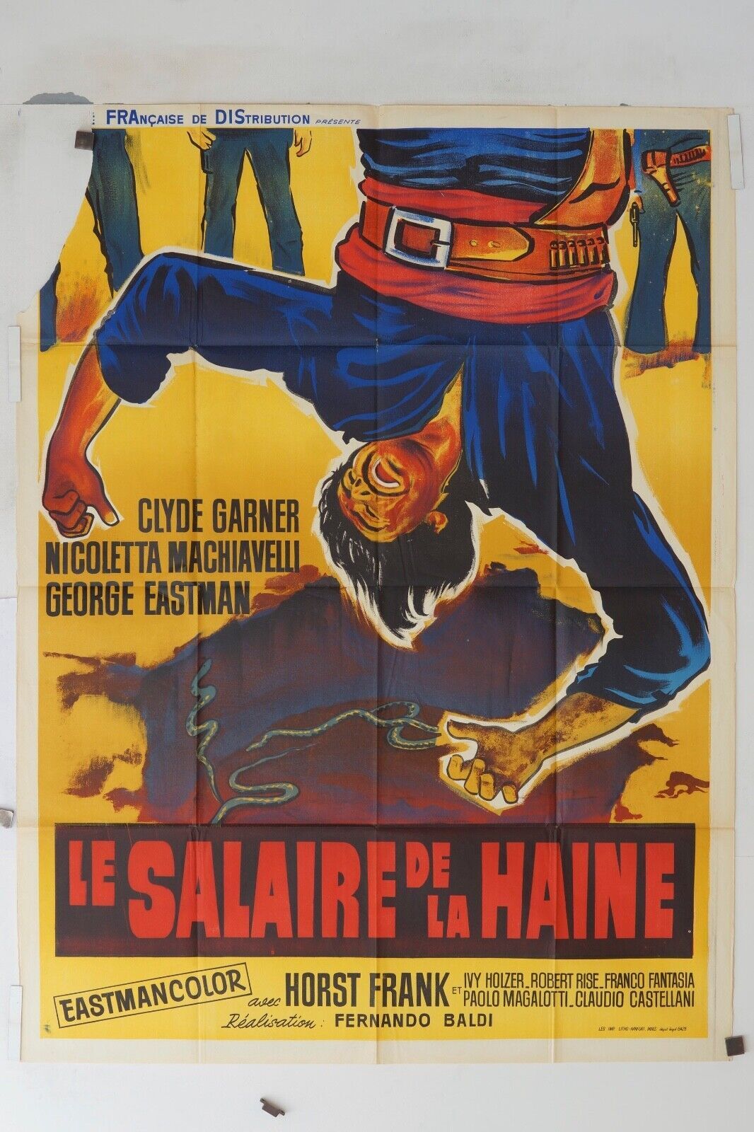 LE SALAIRE DE LA HAINE MOVIE POSTER ORIGINAL 120x160 HORST FRANK