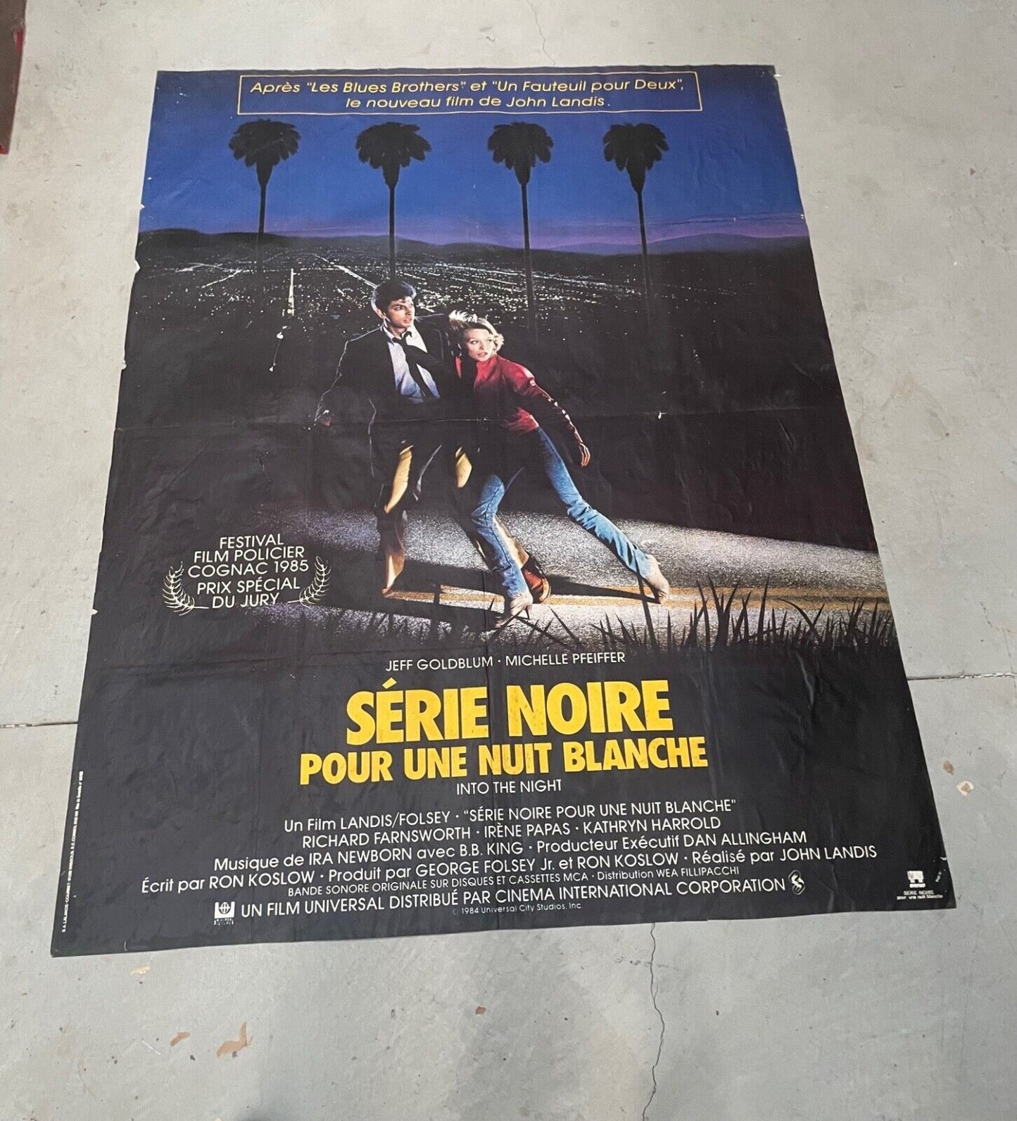 SÉRIE NOIRE POUR UNE NUIT BLANCHE MOVIE POSTER ORIGINAL 120x160 REBIN JEFF GOLDB