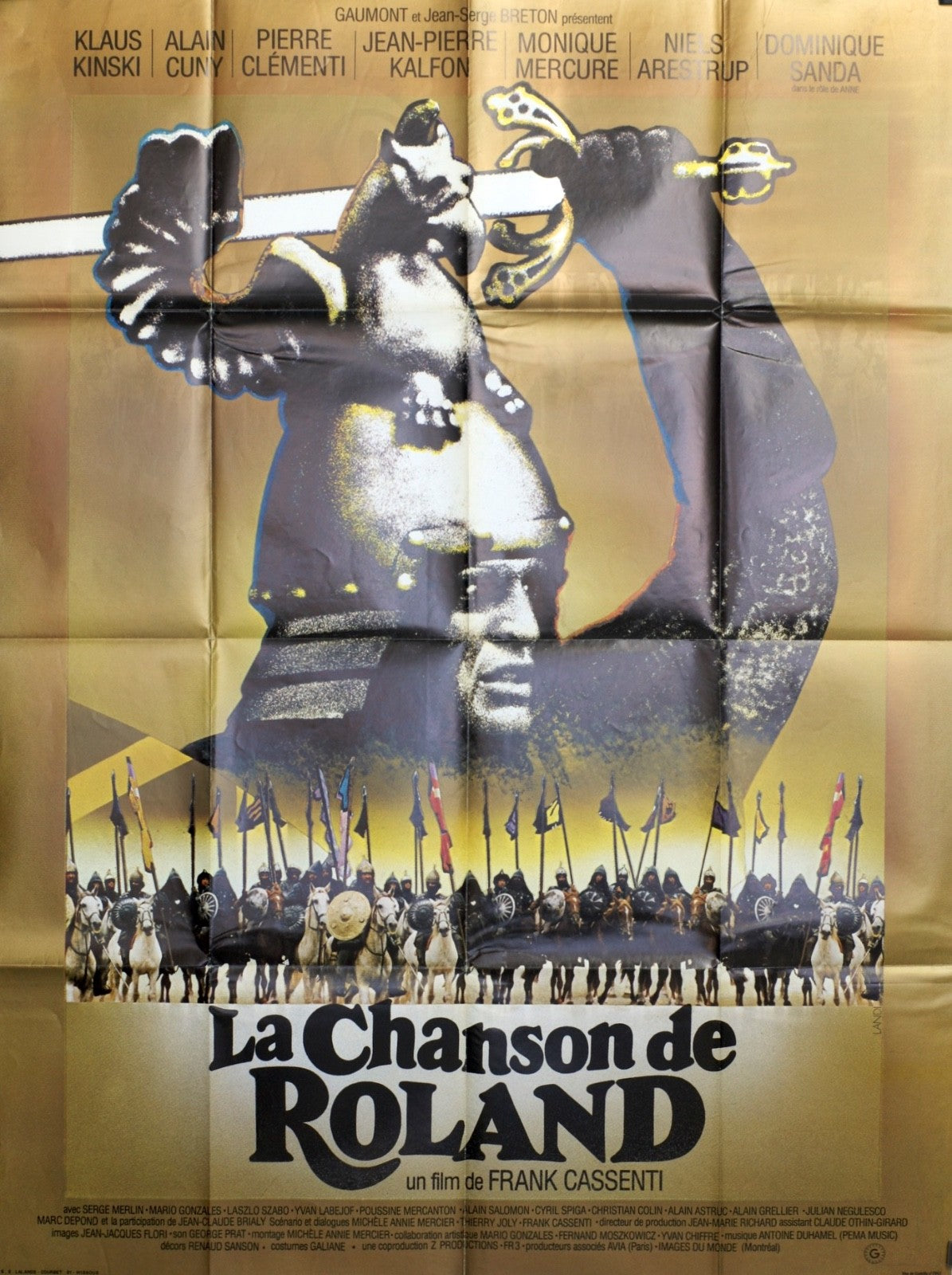 LA CHANSON DE ROLAND FRANK CASSENTI MOVIE POSTER ORIGINAL 120x160