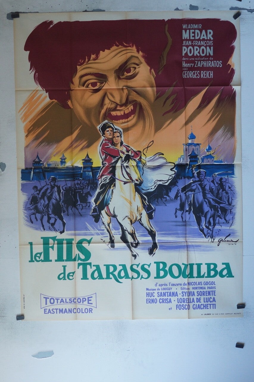 LES FILS DE TARASS BOULBA MOVIE POSTER ORIGINAL 120x160 WLADIMIR MEDAR