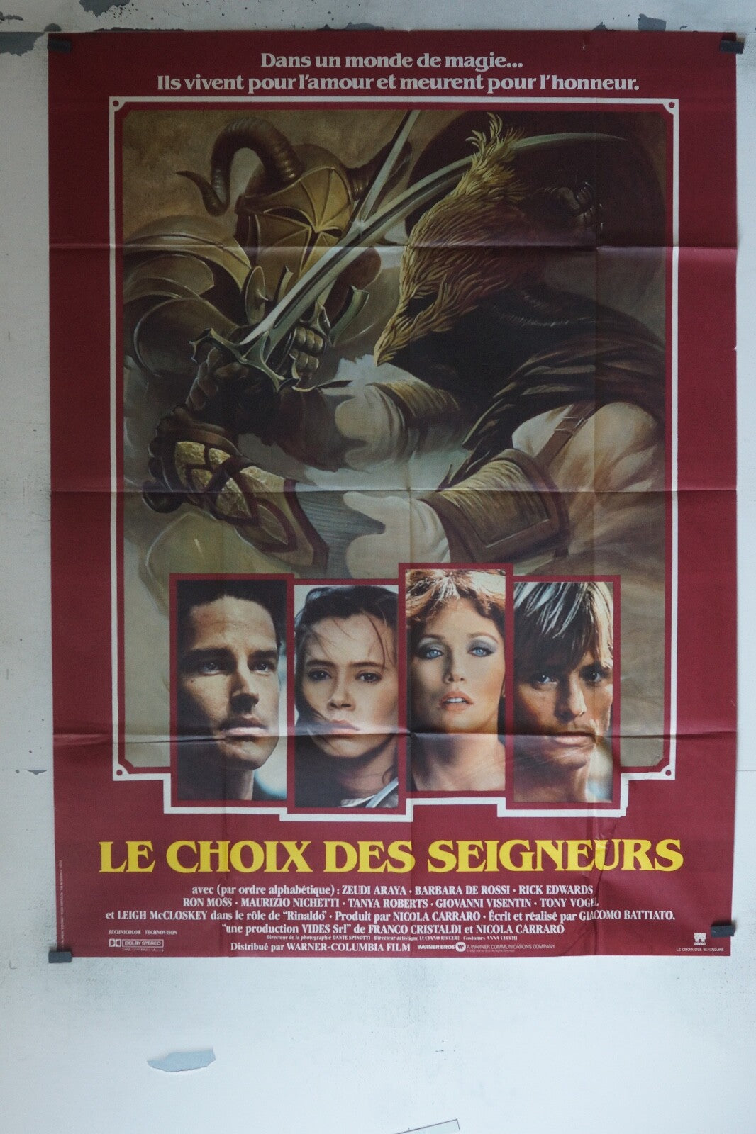 LE CHOIX DES SEIGNEURS POSTER ORIGINAL 120x160 ZEUDI ARAYA