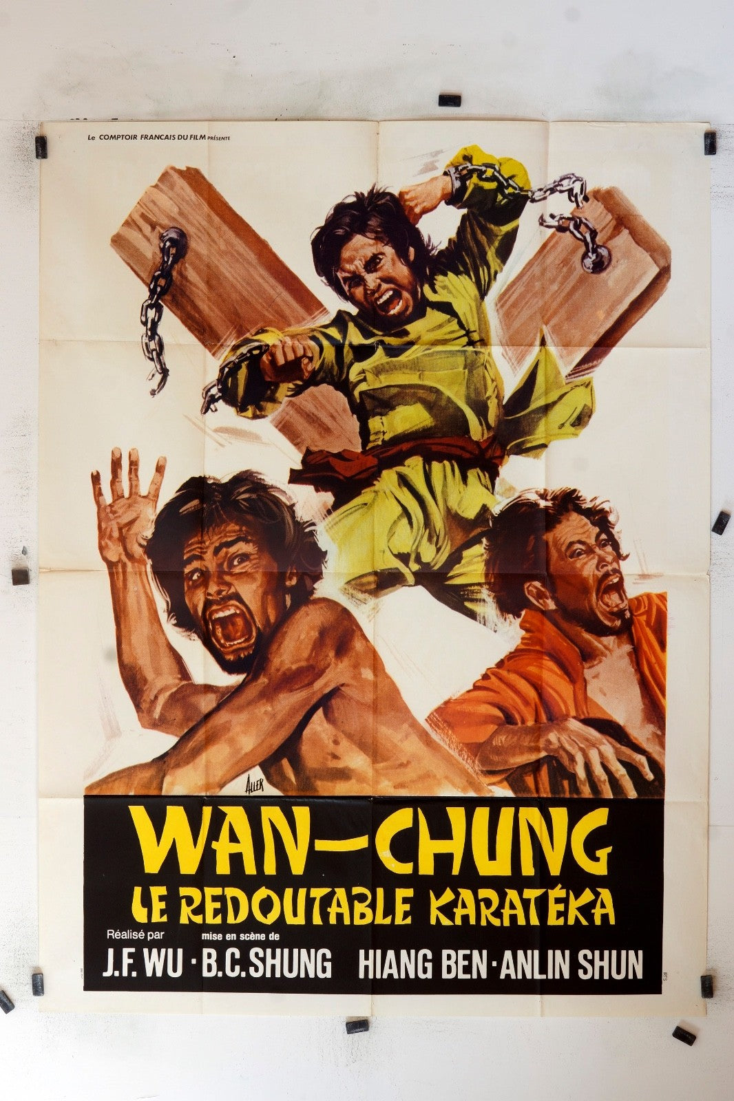LE REDOUTABLE KARATEKA WAN-CHUNG MOVIE POSTER ORIGINAL (120X160)