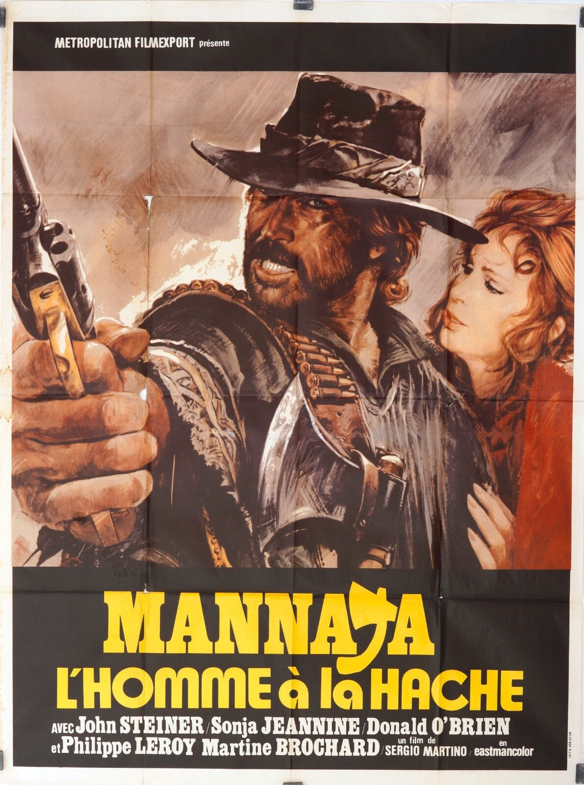 MANNAJA L’HOMME À LA HACHE JOHN STEINER MOVIE POSTER ORIGINAL (120X160)