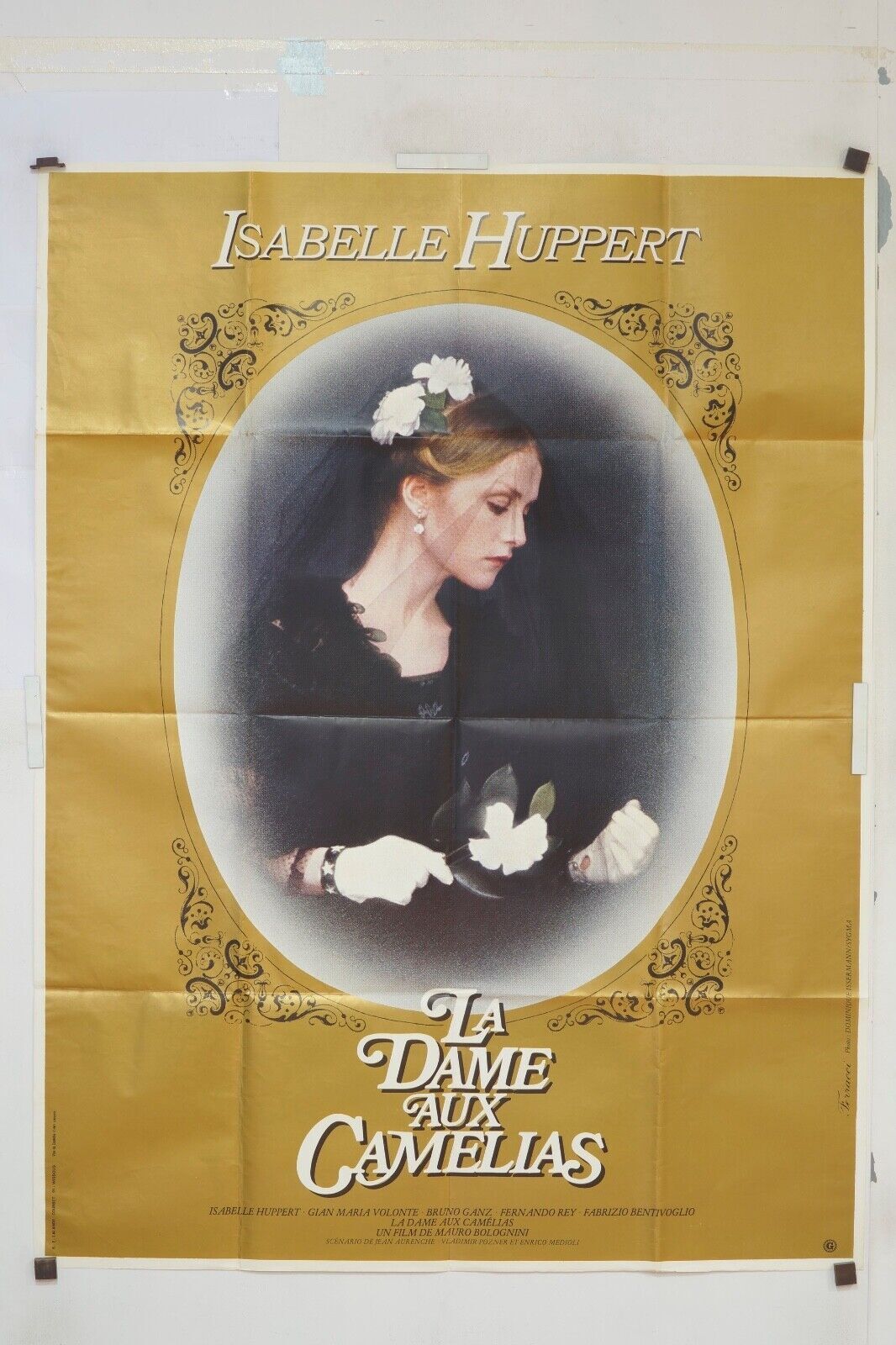 LA DAME AUX CAMÉLIAS MOVIE POSTER ORIGINAL 120x160 ISABELLE HUPERT