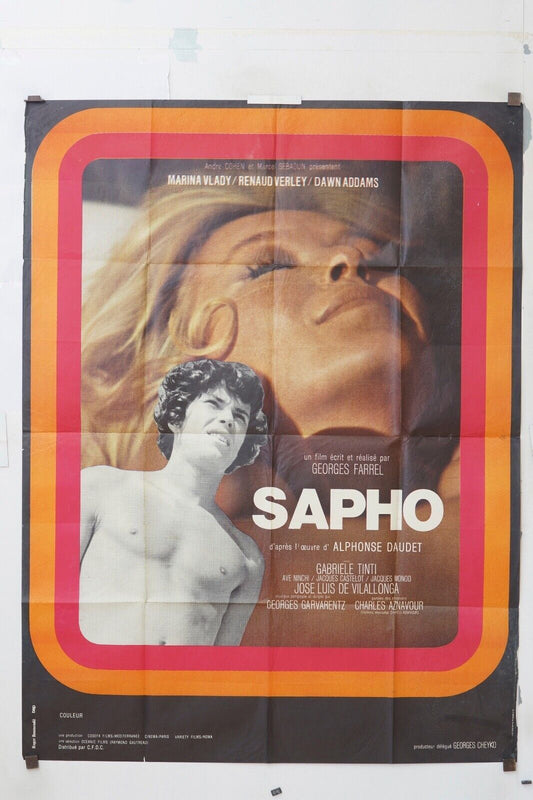 SAPHO MOVIE POSTER ORIGINAL 120x160 MARINA VLADY