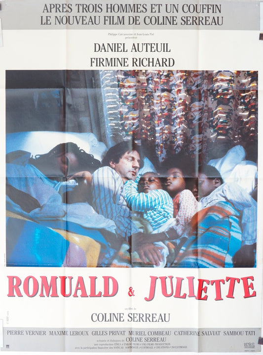 ROMUALD JULIETTE MOVIE POSTER ORIGINAL 120x160 DANIEL AUTEUIL