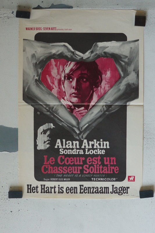 LE COEUR EST UN CHASSEUR SOLITAIRE ORIGINAL MOVIE POSTER 55X37 ALAN ARKIN