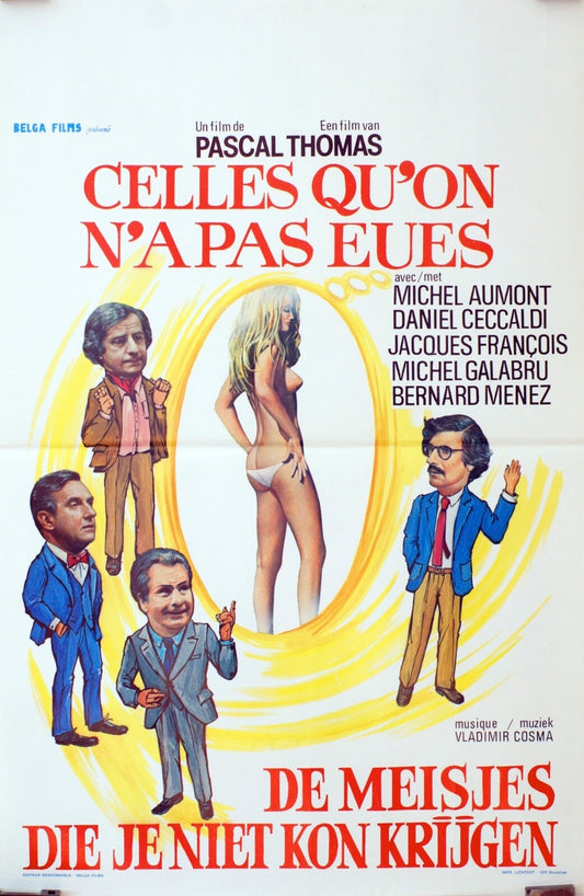 CELLE QU’ON N’A PAS EUES POSTER (Belge) ORIGINAL Pascal Thomas, Michel Aumont