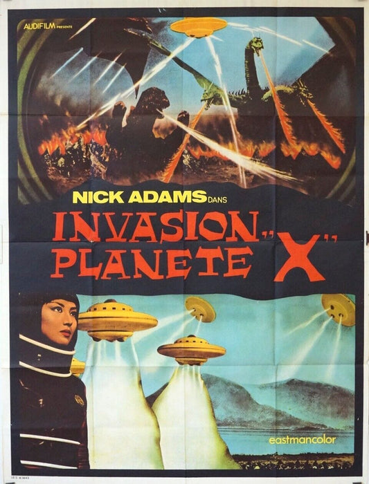 INVASION PLANÈTE X MOVIE POSTER ORIGINAL 120x160 NICK ADAMS