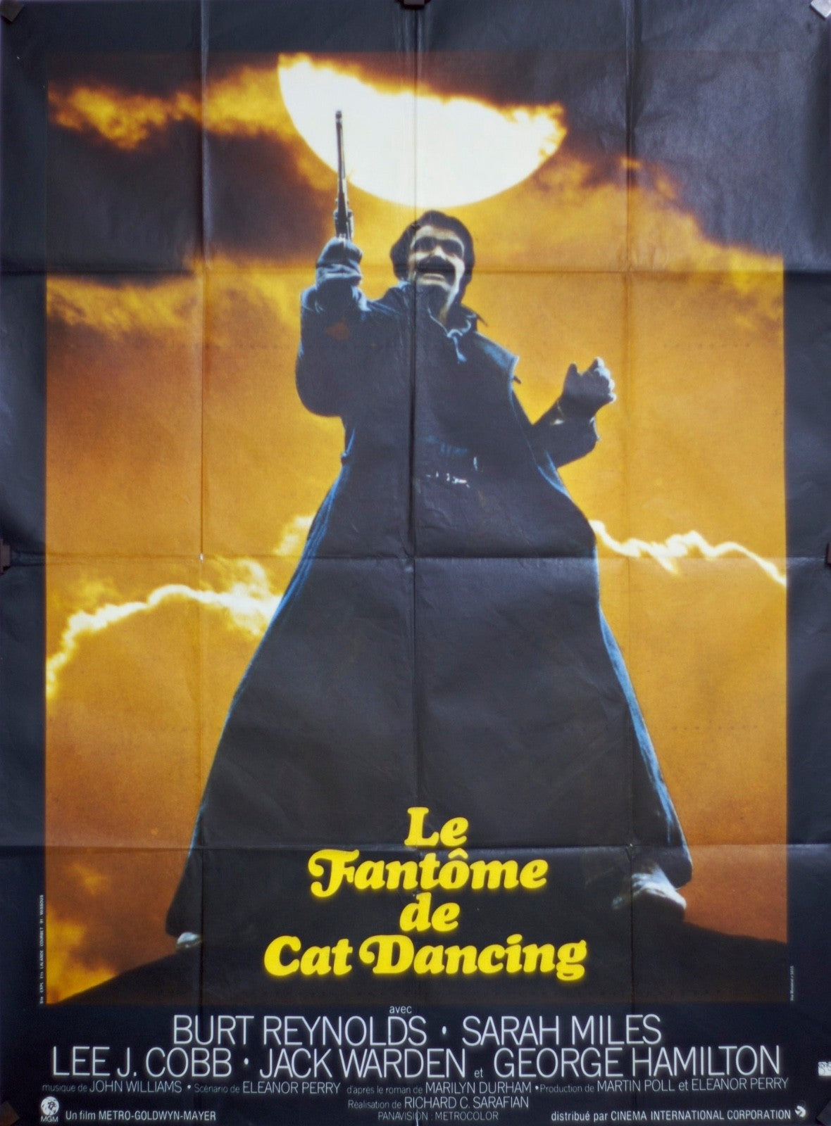 LE FANTÔME DE CAT DANCING BURT REYNOLDS MOVIE POSTER ORIGINAL 120x160