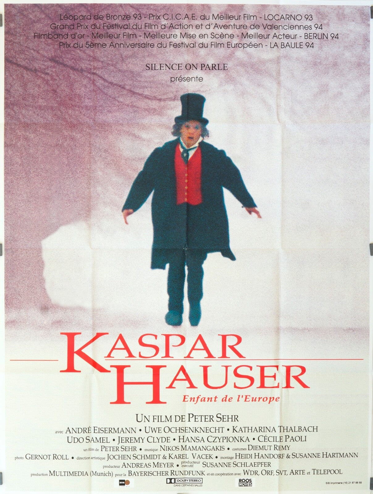 KASPAR HAUSER MOVIE POSTER ORIGINAL 120x160 ANDRÉ EISERMANN