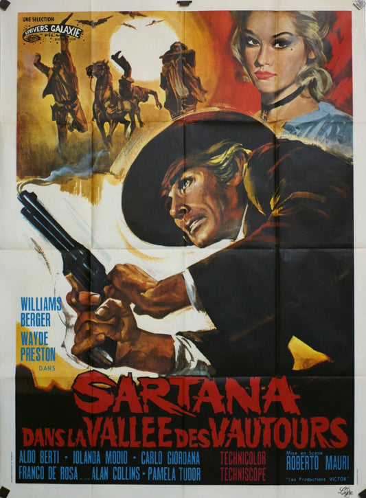 SARTANA DANS LA VALLÉE DES VAUTOURS MOVIE POSTER ORIGINAL 120x160