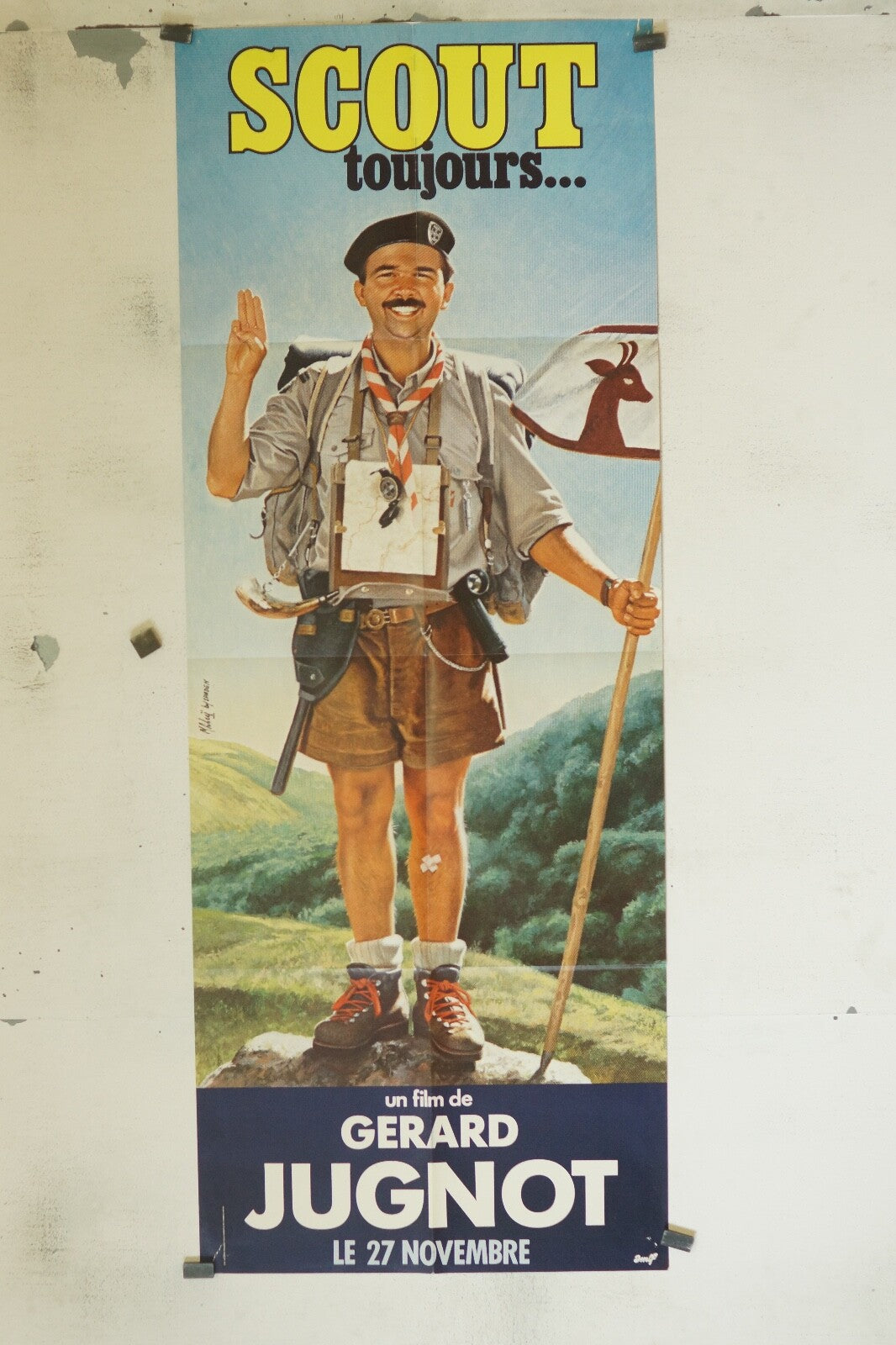 SCOUT TOUJOURS POSTER ORIGINAL 60x160 GERARD JUGNOT