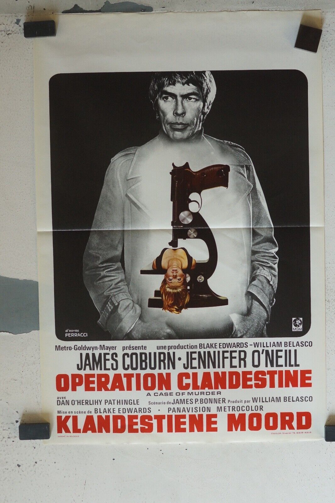 OPERATION CLANDESTINE MOVIE POSTER ORIGINAL (55X37) JAMES COBURN
