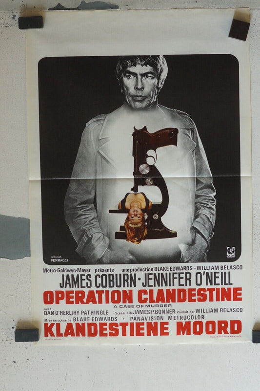OPERATION CLANDESTINE MOVIE POSTER ORIGINAL (55X37) JAMES COBURN