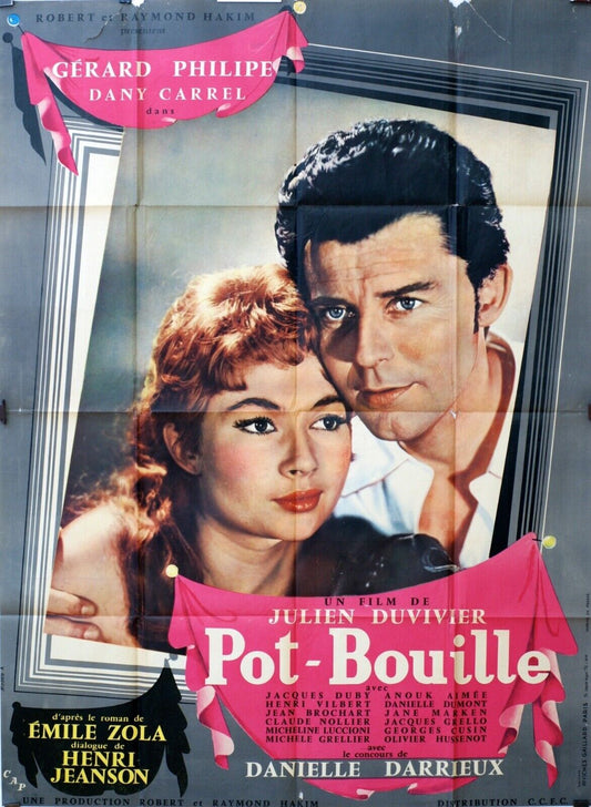 POT-BOUILLE ORIGINAL MOVIE POSTER 120x160 GÉRARD PHILIPE