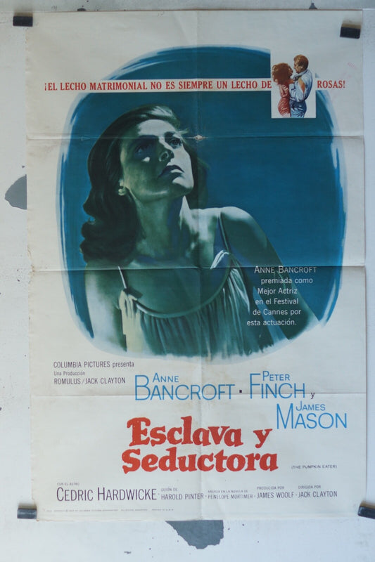 ESCLAVA Y SEDUCTORA MOVIE POSTER 68x102 Anne Bancroft , Peter Finch 