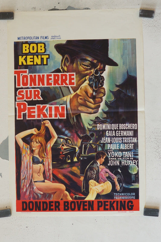 TONNERRE SUR PÉKIN (BELGIAN POSTER) ORIGINAL 37x53 BOB KENT - DOMINIQUE BOSHERO