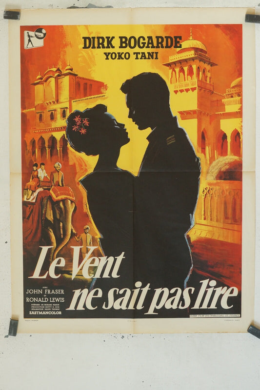 LE VENT NE SAIT PAS LIRE MOVIE POSTER ORIGINAL (60X80) DIRK BOGARDE – YOKO TANI