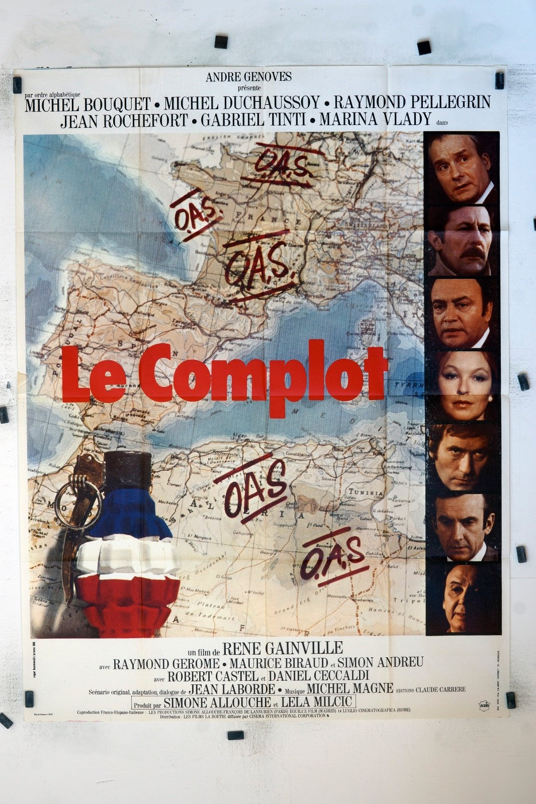 LE COMPLOT MICHEL BOUQUET ORIGINAL MOVIE POSTER 120x160