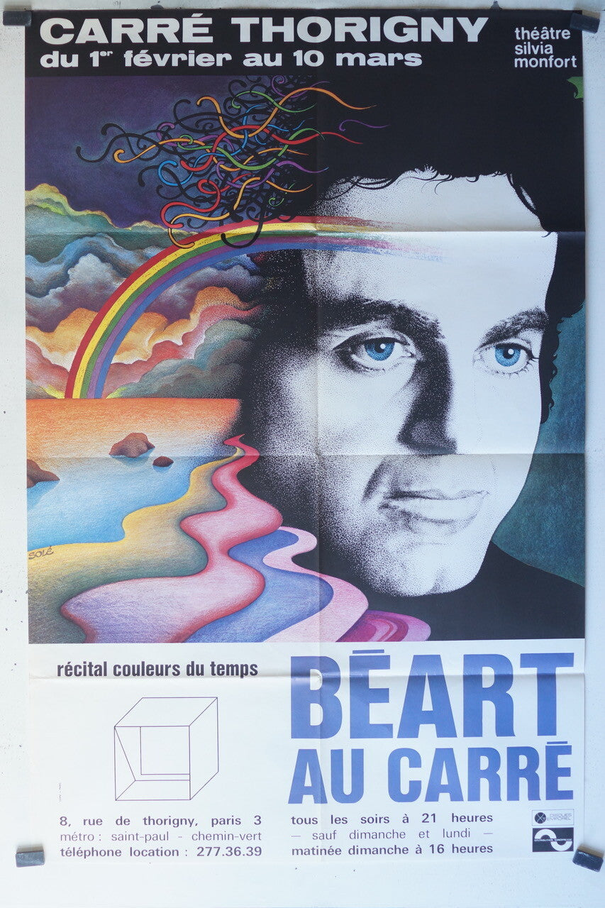 BEART AU CARRE, Affiche PROMO ORIGINAL MOVIE POSTER 120x77 Jacqueline Gauthier 