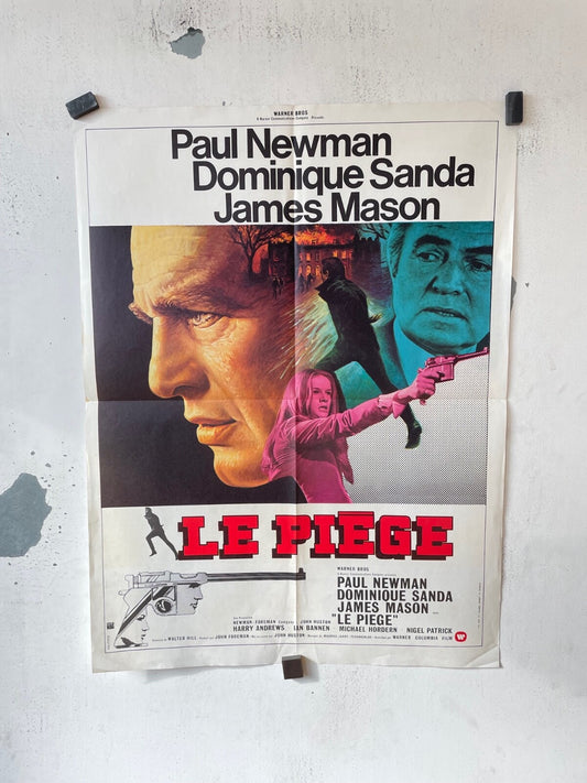 LE PIÈGE MOVIE POSTER ORIGINAL (60X80) PAUL NEWMAN, DOMINIQUE SANDA