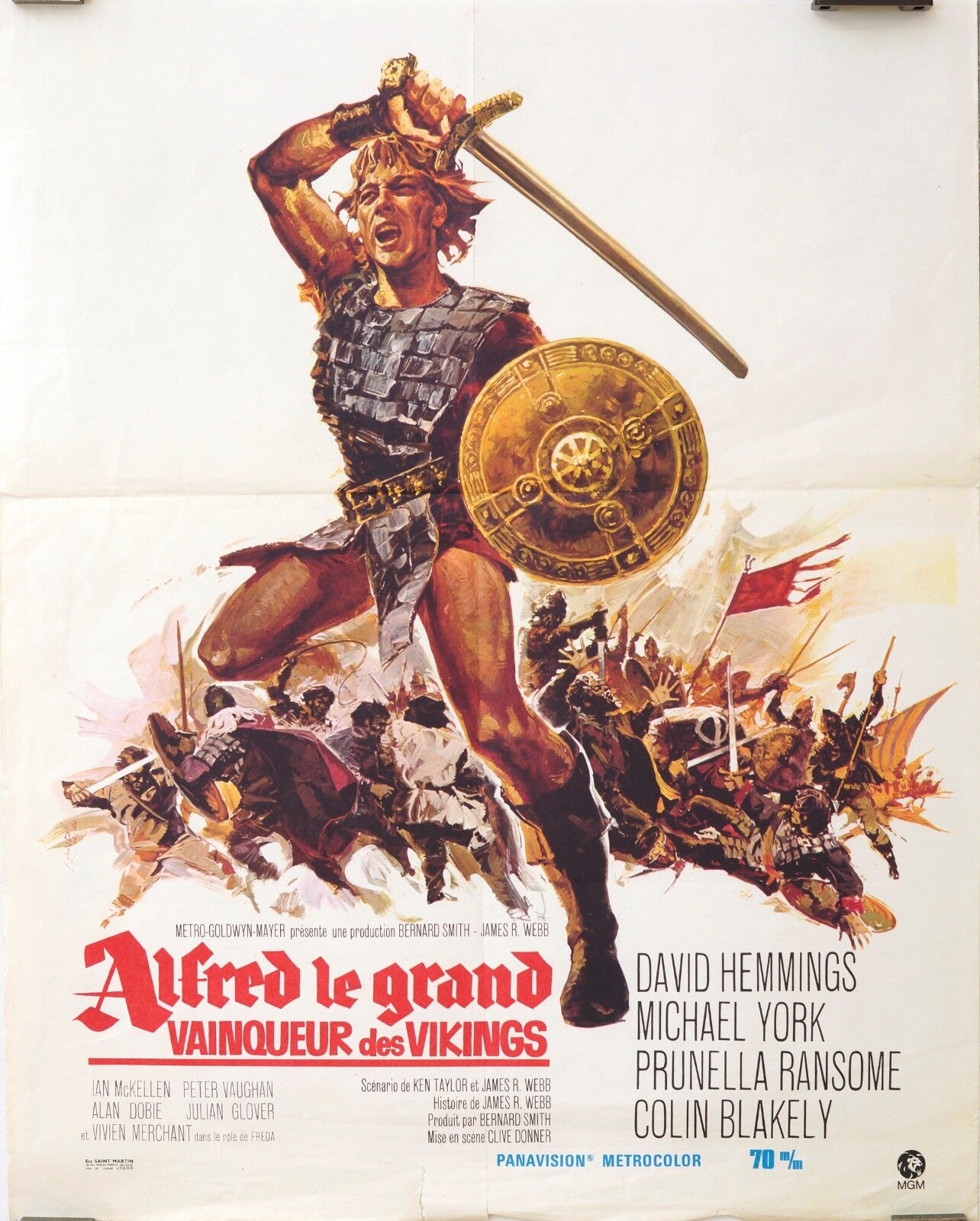  ALFRED LE GRAND VAINQUEUR DES VIKINGS (French Version) 40x60 ORIGINAL  