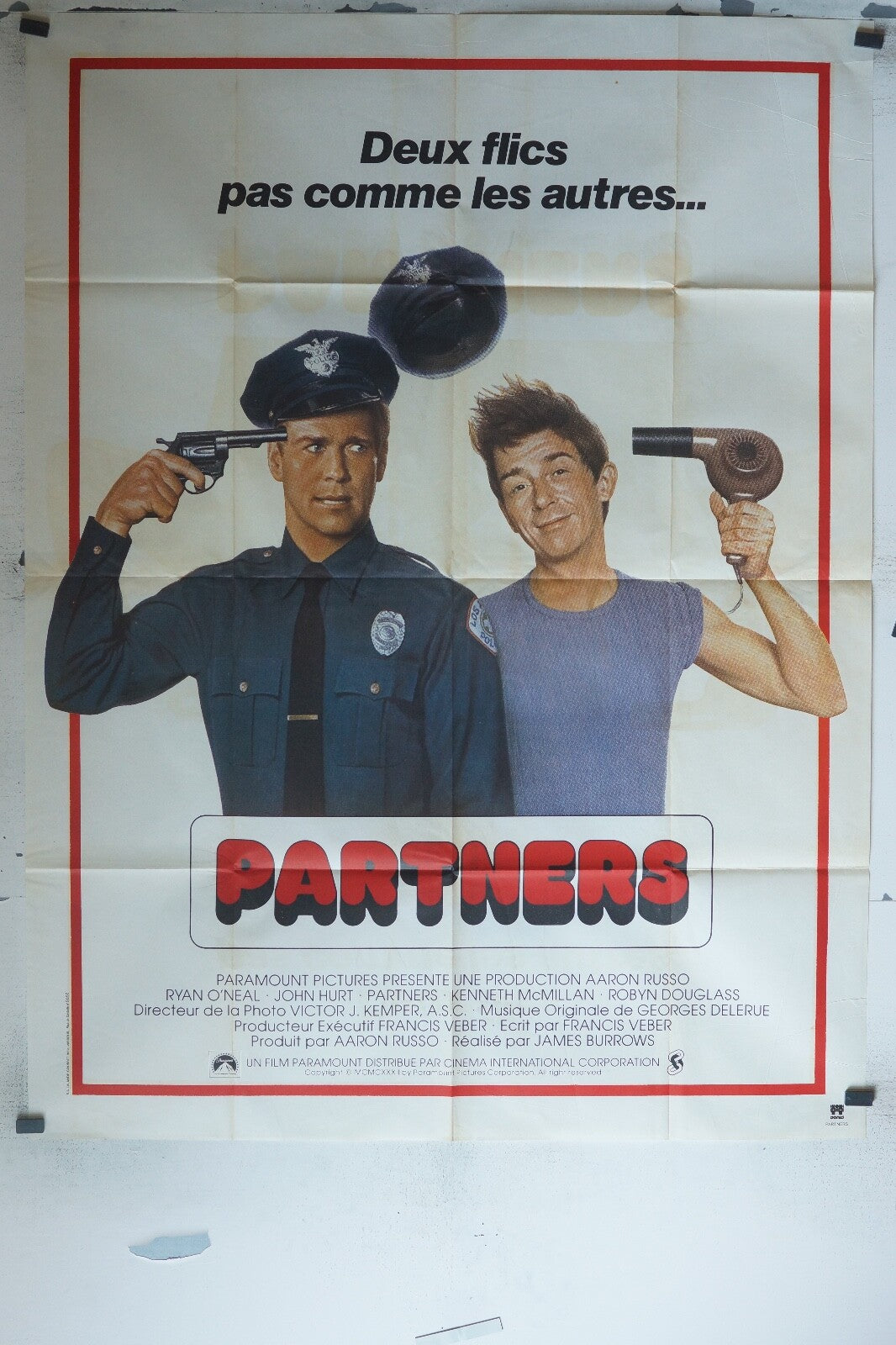 PARTNERS POSTER ORIGINAL 120x160 RYAN O’NEAL