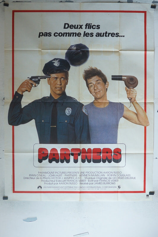 PARTNERS POSTER ORIGINAL 120x160 RYAN O’NEAL